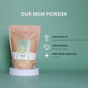 MSM Polvo - Metilsulfonilmetano 99,9% PURO - 1 Kg